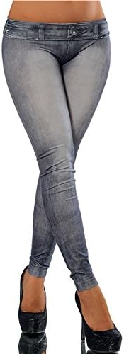 Alexism Women Jeans Womens Leggings Jeggings Stretchy Leggings Pants for Women (Black4)