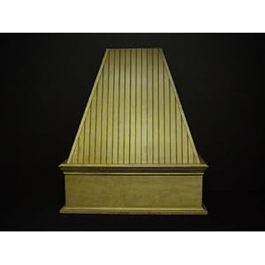 Fujioh FBBWHIS36M Maple Bead Board 36\” Wood Bead Board Island Range Hood – Blower Not Included FBBW