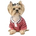 Pet Striped Polo Shirt - Pink/ Black
