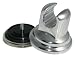 LDR 520 2433C 2-In-1 Permanent or Suction Showerhead Wall Mount, Chrome