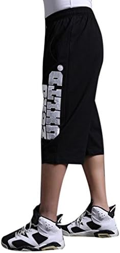 Egelbel Mens Skull Print Sports Athletic Pants Plus Size Beach Shorts Boardshort