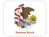 US State Flag – Pontoon Beach, Illinois  Mouse Pad