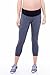 Ingrid & Isabel Women's Maternity Active Capri Pant, Dark Heather, Medium