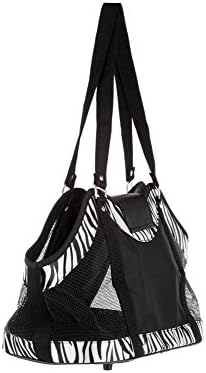 New York Dog Black Zebra Open Tote