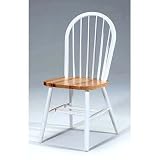 37 Spindleback Windsor Chair in White and Natural