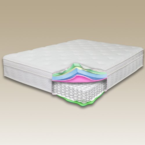 Sleep Master 12Inch Euro Box Top Pocketed Spring Mattress, Queen