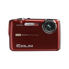 Casio EXILIM EX-FS10 RD Highspeed Digitalkamera (9 Megapixel, 3-fach opt. Zoom, 6,4 cm (2,5 Zoll) Display) rot