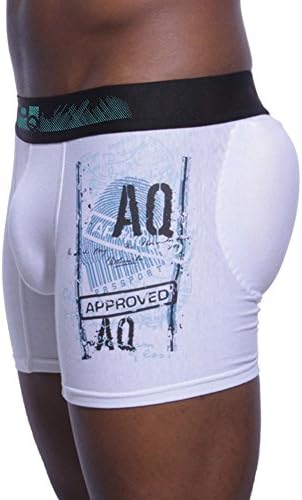 Anthony Quintana Men's Boxer Brief Long Padded Hip-Up M White