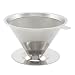 AIYoo Pour Over Coffee Dripper- 304 Stainless Steel Reusable Drip Cone Coffee Filter,Paperless Coffee Dripper ,Single Cup Coffee Brewer
