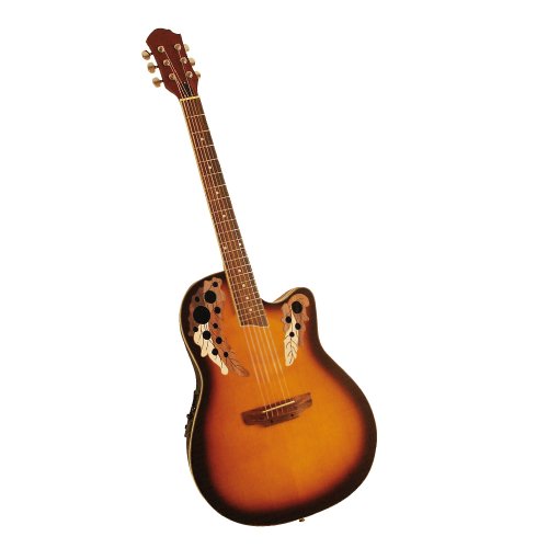 MSA RB 300 Westerngitarre Roundback inkl. Tasche/Band/Imbus/3 Band EQ/Cutaway/gekapselte Einzelmechanik/integrierter Stahlstab/Neusilberb&uuml;nde sunburst