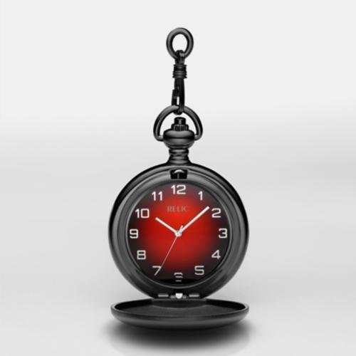 RELIC Connor Gunmetal IP Pocket Watch