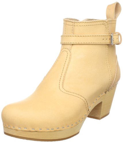 Swedish Hasbeens Women's Classic Jodhpur Ankle Boot,Nature,6 B US