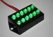 Utility Light 12 Bright Green Color LEDs Waterproof housing, 12 Volt Light for Auto, RV, Truck, Aircraft - Free Domestic Shipping at Checkout