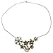 JA150 7 Bronze Mixed Flower Bouquet Necklace, Lots of Fragrant Flowers Necklace