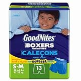 Goodnites Boys Sleep Boxers, Jumbo Pack, Small/Medium 13 ct (Quantity of 3)