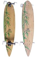 Two Bare Feet The Larry 39in Bamboo Series Longboard (Blue Wheels) | S