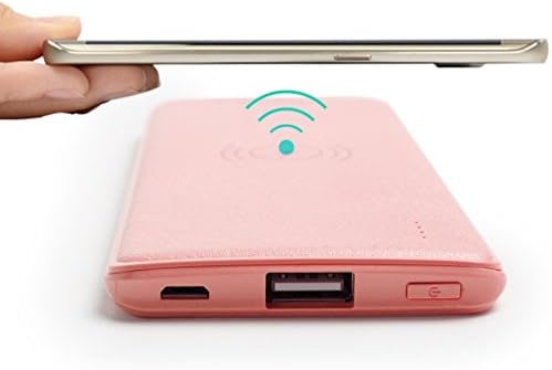 Pink Wireless Portable Charger Built in 3000 mAh Battery Bank Power Bank for NOKIA Lumia 1520/1020/930, Google Nexus 4/5, SAMSUNG GALAXY S4/S3/S5, NOTE 2/3/4, S6/S6 EDGE
