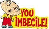Family Guy FOX Cartoon Patch - 4 Stewie You Imbecile