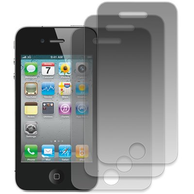 iPhone 4, 4S Screen Protector Cover, EMPIRE Apple iPhone 4 / 4S - 3 Pack of Matte Anti-Glare Screen Protectors [EMPIRE Packaging]