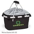 Oregon Ducks Portable Recreational Metro Seat Recliner - Black w/Digital Print