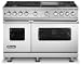 Viking 48 Pro-Style Dual-Fuel Range with 4 VSH Pro Sealed with VariSimmer Burners, 4.7/2.6 cu. ft....