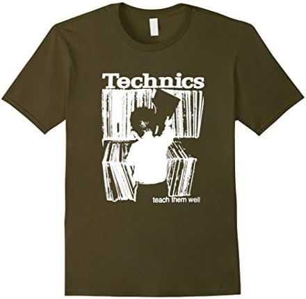 Men's Technics Teach Them Well TShirt 3XL Olive