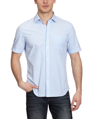 Marc O\'Polo Herren Freizeithemd Regular Fit, kariert 223 1000 41078, Gr. 52 (XL), Blau (a Preisvergleich