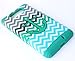 Cellphone Trendz High Impact Hybrid Rocker Case for Motorola Droid Maxx XT1080M/Droid Ultra XT1080 - Teal Silicone with Teal Anchor Chevron Hard Shell