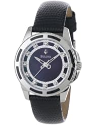 Bulova Womens 98P118 Enamel Inlayed Case Watch