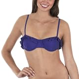 GO International Underwire Retro Demi Swim Top - Purple Haze
