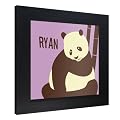 Panda and Bamboo Framed Print Nursery Wall Art