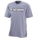Icon Mens Slant Short Sleeve T-Shirt Gray XXL