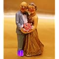 Brautpaar Goldhochzeit Jubelpaar Jubil�um 50 Goldpaar Hochzeitspaar 50 Jahre Ehe
