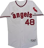 Los Angeles Angels Torrii Hunter Throwback Authentic Home Jersey
