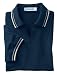Ladies' Pique Polo Shirt With Textured Stripe Trim