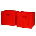 RiverRidge Kids 2 Pc Storage Bins - Red