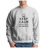Keep Calm and Listen to One Direction 1D Crewneck Sweatshirt Tour UK British-Irish Boy Band Niall Liam Zayn Louis Harry Sweatshirt
