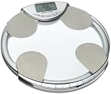 Health o Meter BFM582-63 Body Fat, Percent Hydration & Weight Tracking Scale, Glass with Chrome Accents