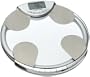 Health o Meter BFM582-63 Body Fat, Percent Hydration & Weight Tracking Scale, Glass with Chrome Accents