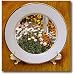 A Flower Garden with White, Orange and Yellow near a Wooden Fence - 8 Inch Porcelain Plate