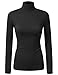 DRESSIS Women's Long Sleeve Turtleneck Top Pu (11 Colors)