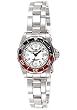Invicta Sapphire Lady Diver - White Dial - Black/Red Bezel