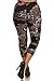 Leggings Depot Women's Popular Plus Red Lotus Capri Cropped Printed Leggings