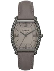 Fossil Wallace Leather Watch - Grey Es3128