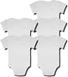 Calvin Klein 5-Pack of Baby Onesie's in white w/Baby Blue Logo - ON SALE