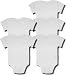 Calvin Klein 5-Pack of Baby Onesie's in white w/Baby Blue Logo - 6 - 9 Months
