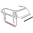 67-68 Mustang / Cougar Door Weatherstrip (C7ZZ-6520530-1)