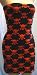 Mosquitohead Women's ORANGE SKULL PRINT TUBE DRESS