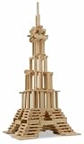 Eichhorn 100001602 - Holzbaukasten, 200-teilig, hochwertiges Buchenholz, in Trommel zur Aufbewahrung der Bausteine, mit Vorlagen zum Bauen -