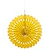 Sunflower Yellow Solid Premium Tissue Paper Fan - 16